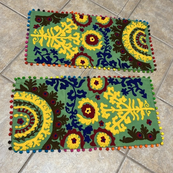 Colorful Floral boho shams - Picture 2 of 4